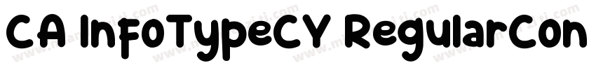 CA InfoTypeCY RegularCon Regular字体转换